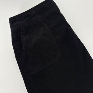 Talbots Women's 10 Black‎ Corduroy Skirt Classic Fit Casual Career